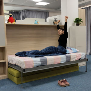 Mueble multifunción <span class=keywords><strong>horizontal</strong></span> pequeño, marco de <span class=keywords><strong>cama</strong></span> de pared con sofá de doble asiento - Product Image 2