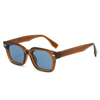 Kacamata Hitam Unisex Vintage Trendy 2026 High-end, Bingkai Penuh, Lensa Polarisasi UV400, Gradasi Hijau