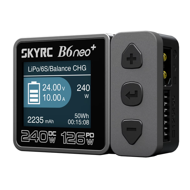 Skyrc B6neo Smart DC240W PD126W Lithium Battery Charger Balance Charge Mode Supply Power Detection