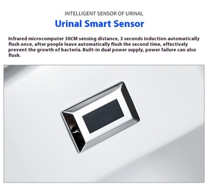 Công cộng góc treo tường thiết kế gốm treo tường nơi để tiểu nhà vệ sinh hiện đại tầng thường vụ nơi để tiểu nhà vệ sinh người đàn ông của cảm biến nơi để tiểu - Product Image 5