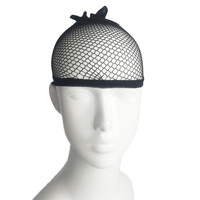 Filet à perruque élastique rayé 100 % coton avec dentelle double face pour le port de perruques