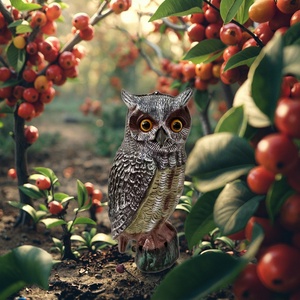 Săn bắn mồi nhử cú bức tượng Trọng lượng nhẹ PE nhựa thân thiện với môi thực tế để dọa chim đi cho vườn và ngoài trời - Product Image 1