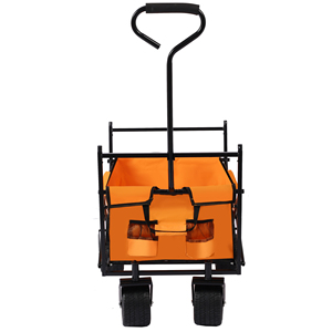 Gerobak Lipat Empat Roda Baja Anti Karat Multiguna Ringan dengan Kanopi, Platform Segala Medan, untuk Anak, Pantai, Belanja, dan Penyimpanan - Product Image 6