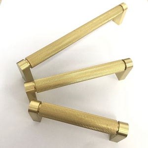 Sản Xuất Tại Trung Quốc Đồ Nội Thất Tủ Phần Cứng Ngăn Kéo Rắn <span class=keywords><strong>Brass</strong></span> Vàng Khía Knob Và Kéo Xử Lý - Product Image 5