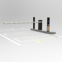 Barrière automatique intelligente à servomoteur, barrière pliante automatique en acier inoxydable IP67 DC24V pour parking et sécurité routière