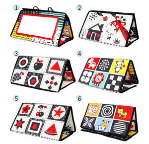 Nouveau-né ventre temps miroir jouets pour bébés noir et blanc contraste élevé bébé jouets 4 6 9 <span class=keywords><strong>12</strong></span> <span class=keywords><strong>mois</strong></span> garçons filles ramper jouet sensoriel - Product Image 6