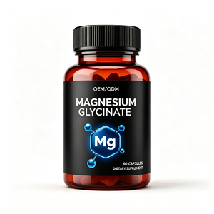 Cápsulas de Glicinato de Magnesio OEM ODM, 60 Unidades, Suplemento Dietético, Apoyo para el Sueño en Adultos - Product Image 1