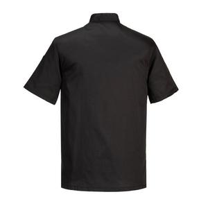 PORTWEST - C734BKRM Kent chefs chaqueta negra-EAN 5036108176922 CHEFS AND FOOD INDUSTRY WORKWEAR - Product Image 2