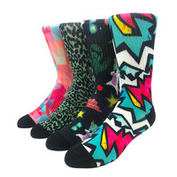 Chaussettes vierges d'animaux de conception personnalisée pour l'impression de chaussettes 3D Impression de chien drôle