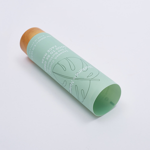 Récipient Cosmétique Emballage De Crème Pour Les Mains Couvercle En Bambou Long Tube En Plastique Tube Cosmétique Avec Bouchon En Bambou - Product Image 5