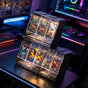 ชั้นวางอะคริลิค 3 ชั้นสำหรับจัดเก็บและโชว์แพ็คการ์ด TCG สำหรับจัดแสดงเสื้อผ้า กันน้ำ ปรับแต่งได้ - Product Image 5