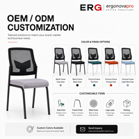Chaise de visiteur exécutive moderne en cuir véritable, empilable, avec siège rembourré et structure en plastique, idéale pour les salles de formation, de réunion et d'hôtel
