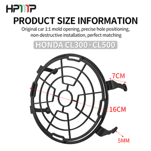 Protector de Rejilla Metálica para Faro Delantero de Motocicleta <span class=keywords><strong>Honda</strong></span> CL300 <span class=keywords><strong>CL500</strong></span> Scrambler <span class=keywords><strong>2023</strong></span> 2024 2025 2026 - Product Image 5
