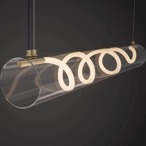 Italian Designer Modern Minimalist Pendant <b>Light</b> for Restaurant Art Deco Style Counter Bar Lighting Irregularly <b>Chandelier</b> - Product Image 2