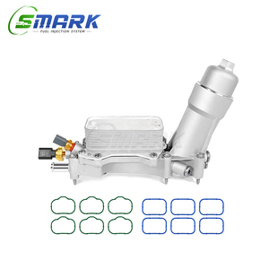 68310865AB Adaptateur de boîtier de filtre de refroidisseur d'huile moteur pour 2017 <span class=keywords><strong>2018</strong></span> DodgeCharger <span class=keywords><strong>Challenger</strong></span> Chrysler200 300 GrandCherokee 3.6L - Product Image 1