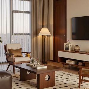 Mueble de TV Minimalista Italiano y Estantería Abierta, Diseño de Madera Personalizable para Apartamentos, Hoteles y Villas - Product Image 5