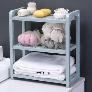 Estante de almacenamiento sencillo de varias capas, organizador de escritorio de plástico PP, tipo vertical, para estudio, dormitorio, modelo rectangular de montaje 96 - Product Image 1