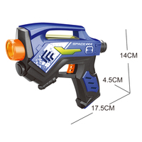 Pistola de Juguete Láser Eléctrica Popular QS, Juego de Armas de Juguete Interactivas de Plástico para Niños con Luz, Sonido y Vibración