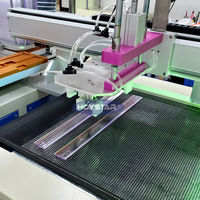 Règle en plastique entièrement automatique machine de sérigraphie imprimante de plaque d'immatriculation de voiture machine de sérigraphie maquina de serigrafia plana