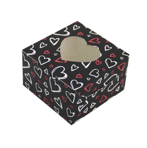 Scatole di Cartone a Tema San Valentino con Cuore, Confezioni Regalo per Feste con Finestra Trasparente, Sicure per Alimenti - Product Image 6