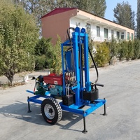 Machine de Forage de Puits d'Eau Diesel Électrique 200m, Usine Chinoise, pour Sondage et Exploitation Minière