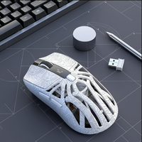 M8 Mouse Gaming Rgb Nirkabel Ringan 12K Dpi Paw3311 Sensor Optik Huyu Switch 5 Tombol Yang Dapat Diprogram