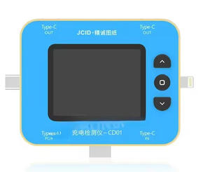 JCID CD01 Tester pengisi daya PD Voltmeter Digital vursewa Meter mendukung tipe _ C/USB3.0 Monitor Real-time daya pengisian cepat - Product Image 1