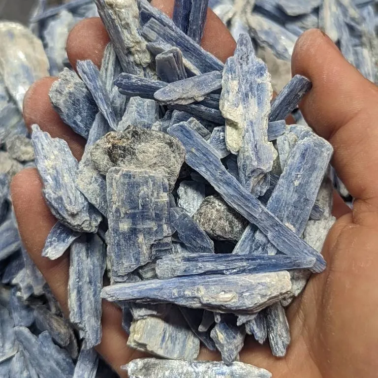 Natürliche rohe Kyanit klingen Edelstein proben Aquarium Blumentopf Dekoration Blue Chips Stein roher Kyanit Cluster