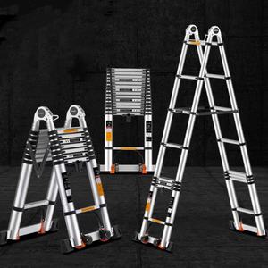 سلم متعدد الوظائف قابل للطي من سبائك الألومنيوم، سلم تلسكوبي منزلي متعدد الاستخدامات، بيع مباشر من المصنع - Product Image 2