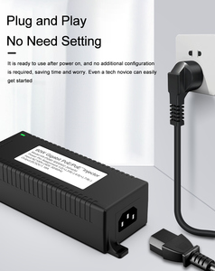 60WギガビットPOEインジェクターRJ45 <span class=keywords><strong>2</strong></span>ポート標準BT 1000Mbps DC52VプラスチックハウジングCCTVカメラ電源製品在庫 - Product Image 2