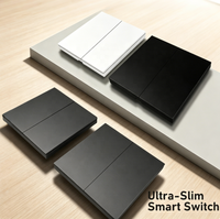 Système d'automatisation intelligent Tuya Zigbee, télécommande, interrupteur mural de haute qualité, blanc mat, gris, noir, maison intelligente, hôtel