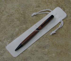 Étui à stylo en velours rouge unique, pochette, porte-stylo, recyclable, élégant, étui à crayons - Product Image 5