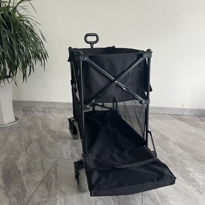 <span class=keywords><strong>Chariot</strong></span> pliable à double étage grande capacité avec roues à ballons <span class=keywords><strong>de</strong></span> 9 pouces - Product Image 3