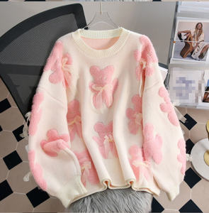 Otoño e Invierno Nuevo oso Suéter Suave Suelto Perezoso Estilo diario Moda Modelos más vendidos Mujer - Product Image 4