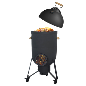 Réchaud à fusée SEB 4-en-1 en acier inoxydable, barbecue au charbon de bois |   Four à <span class=keywords><strong>pizza</strong></span> fumoir BBQ, foyer portable, écologique, moderne, pour l'extérieur - Product Image 6