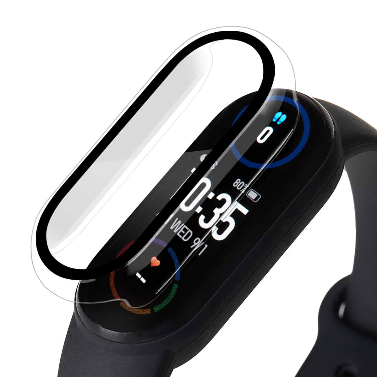 Роскошный чехол-рамка для часов из поликарбоната для Xiaomi Mi band 3 4 5 6, защитный чехол для экрана + пленка, защитный чехол-бампер