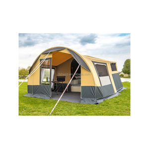 Tienda de Campaña de Lujo Personalizada de Lona de Polialgodón para las Cuatro Estaciones con Postes de Acero Inoxidable Resistente al Agua para Uso en Remolques de Campamento - Product Image 1