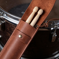 Porte-bâtonnets de batterie en cuir personnalisé, étui pour bâtonnets de batterie, cadeau pour batteur, housse pour bâtonnets de batterie, accessoires de batterie, sac de rangement pour bâtonnets de batterie