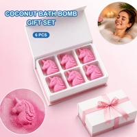 Bombe de bain naturelle à la noix de coco, boule effervescente, parfum sucré, coffret cadeau de bain spa pour tous types de peau, OEM ODM 150g