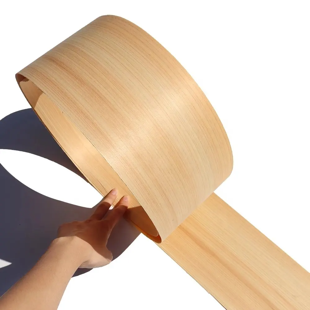 Straight Line Natural Hinoki Veneer Wood for Wooden Product Door Profile Jamb Table Tennis Racket