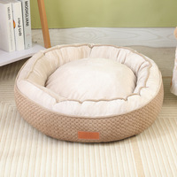 Geprägtes, kreatives, vollständig bequemes Hundebett, Katzenhütte, Haustiermatte, einfarbiges Muster, geräumiges Hundebett, Zwinger