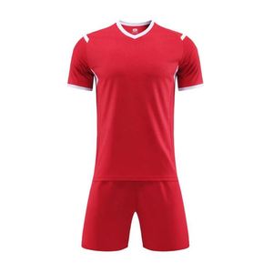 High Quality 2026 White Jersey <b>Red</b> Short Custom Team Football Training Uniforms Plus Size Breathable Quick Dry Heat-Transfer - Product Image 2