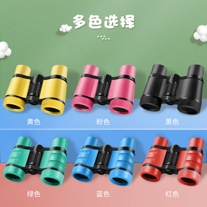Cross Border Kids <b>Binoculars</b> 4x30 Anti Slip Rubber Handle Colorful Outdoor <b>Telescope</b> Toy For Children - Product Image 1