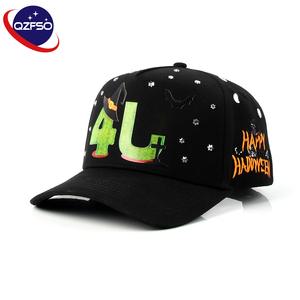 QZFSO Custom Gorras Curved Brim Print Hat Unstructured Men Women 5 Panel Sports 3d Embroidery Patch Baseball Caps For Halloween - Product Image 1