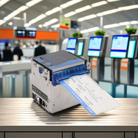 Nouvelle imprimante thermique 80 mm à découpe automatique pour papier épais, étiquettes de codes-barres, billets, cartes d'embarquement, coupons, machine d'impression 24V