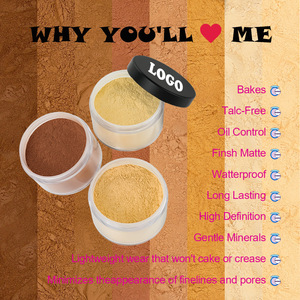 Poudre fixante translucide, poudre minérale libre, fini mat, tous types de peau, résistante à l'eau, contrôle du sébum, longue tenue - Product Image 1