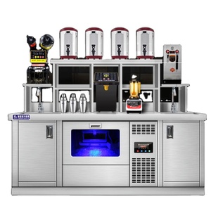 Mostrador de Trabajo Económico para Refrigerador, Barra de Té de Burbujas <span class=keywords><strong>con</strong></span> Mesa de Trabajo de Acero Inoxidable, Mesa de Café para Hotel - Product Image 1