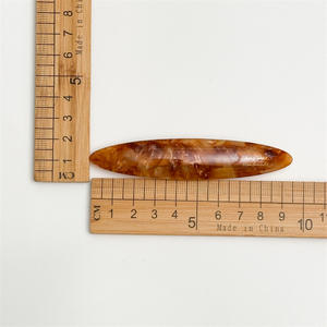 Barrette à cheveux ovale élégante en acétate, pince à cheveux de haute qualité pour filles - Product Image 3