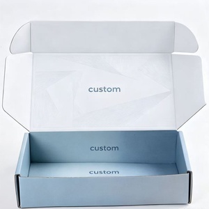Caja de Envío Personalizada al por Mayor con Logotipo Privado, Caja de Envío con Textura para Ropa y Cosméticos - Product Image 2