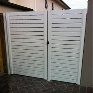 Treillis <span class=keywords><strong>et</strong></span> porte de clôture en aluminium écologique Porte d'allée coulissante décorative <span class=keywords><strong>et</strong></span> de sécurité de conception moderne - Product Image 3